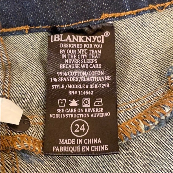 Blank NYC Spray On Skinny Denim Blue Jeans - Picture 10 of 10